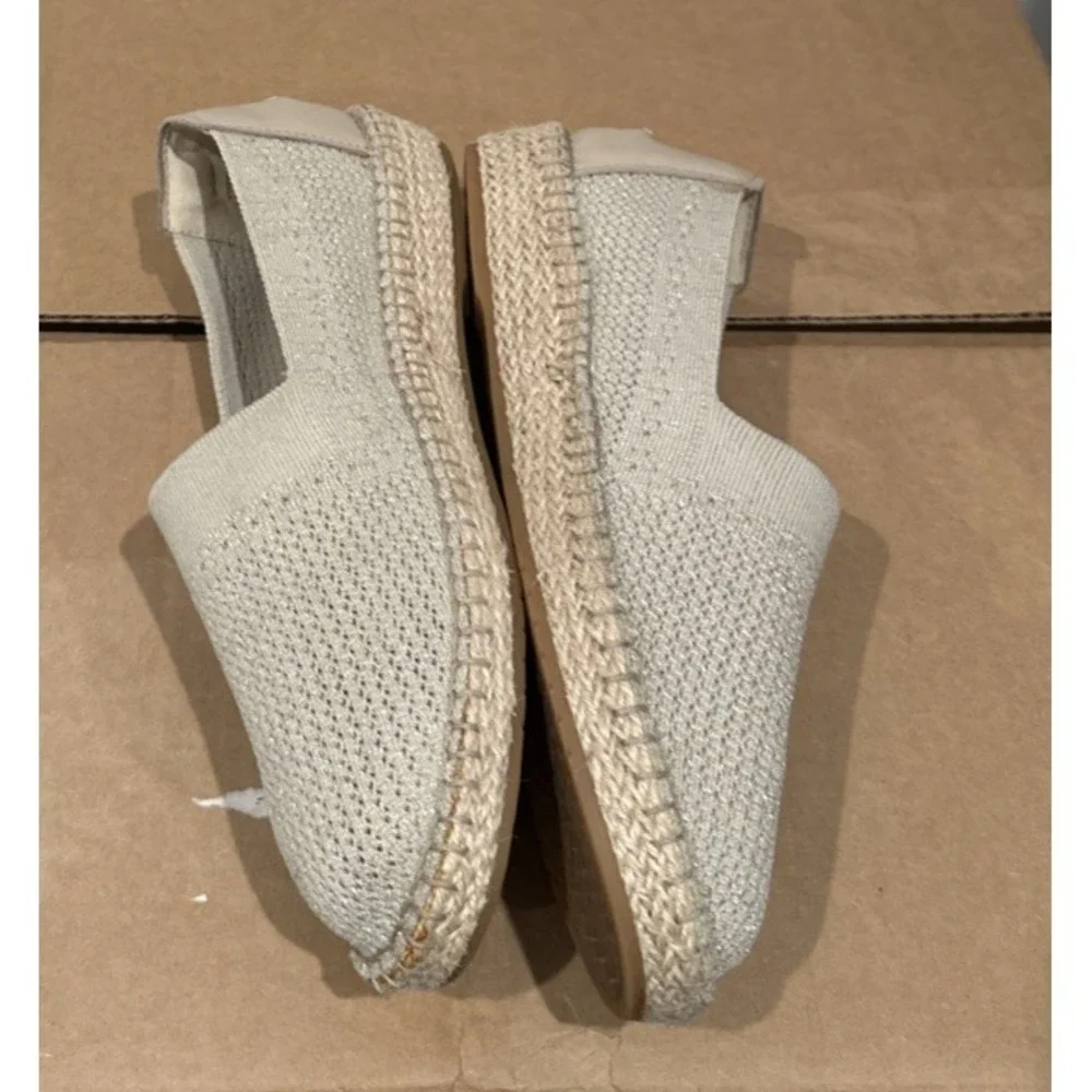 Cole Haan Wmn Size 10B Cloudfeel Stitchlite Espadrille Shoes Beige Jute Metallic